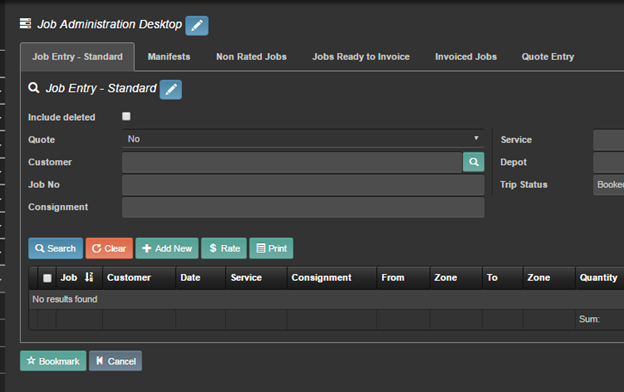 Making Job Entry Code Standard Job Entry – The Logistics Project
